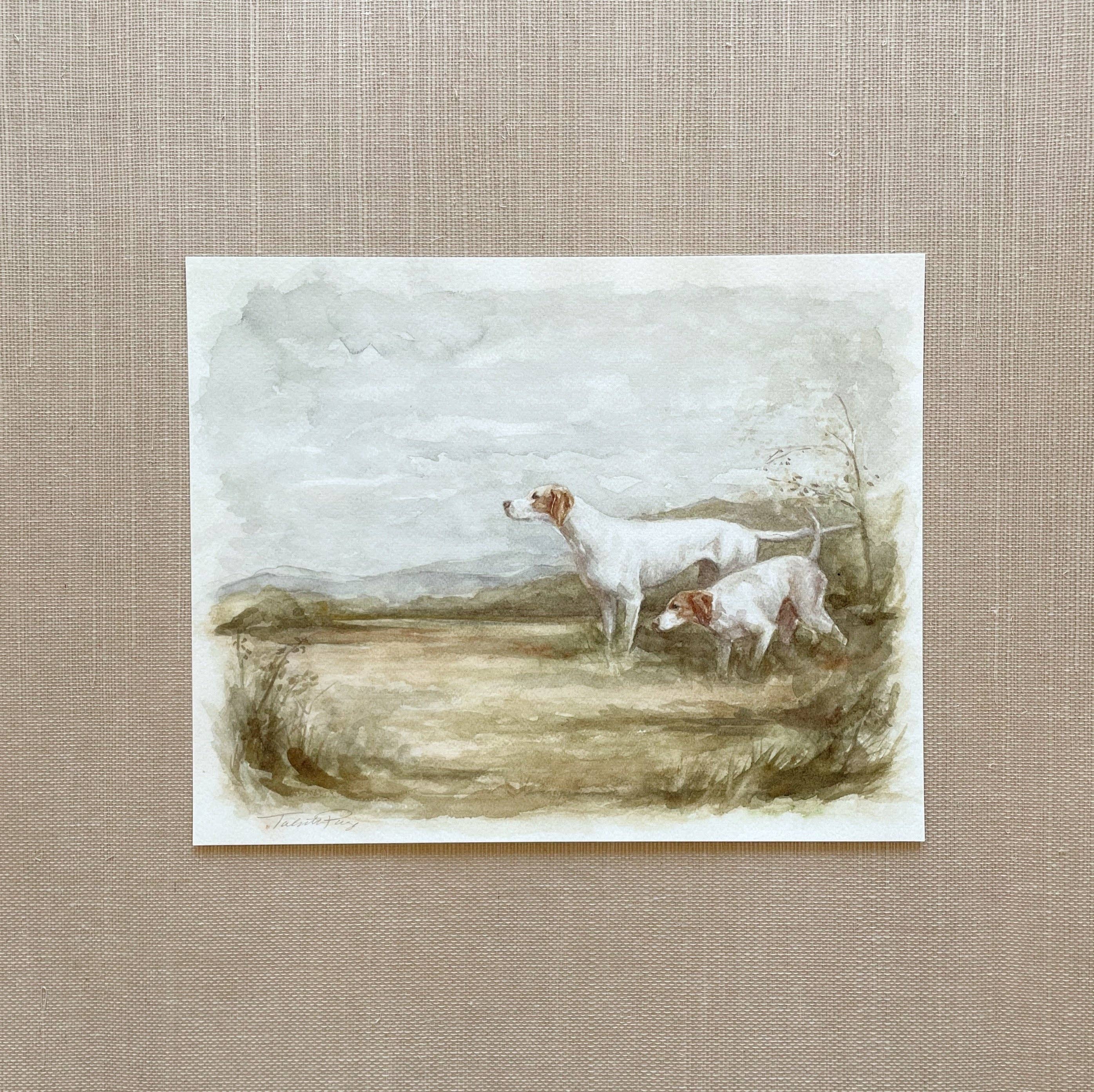 Tabitha Paige Fine Art – Engroshandel Kunsttryk – Darby & Finn - Akvarel Giclée papirtryk2