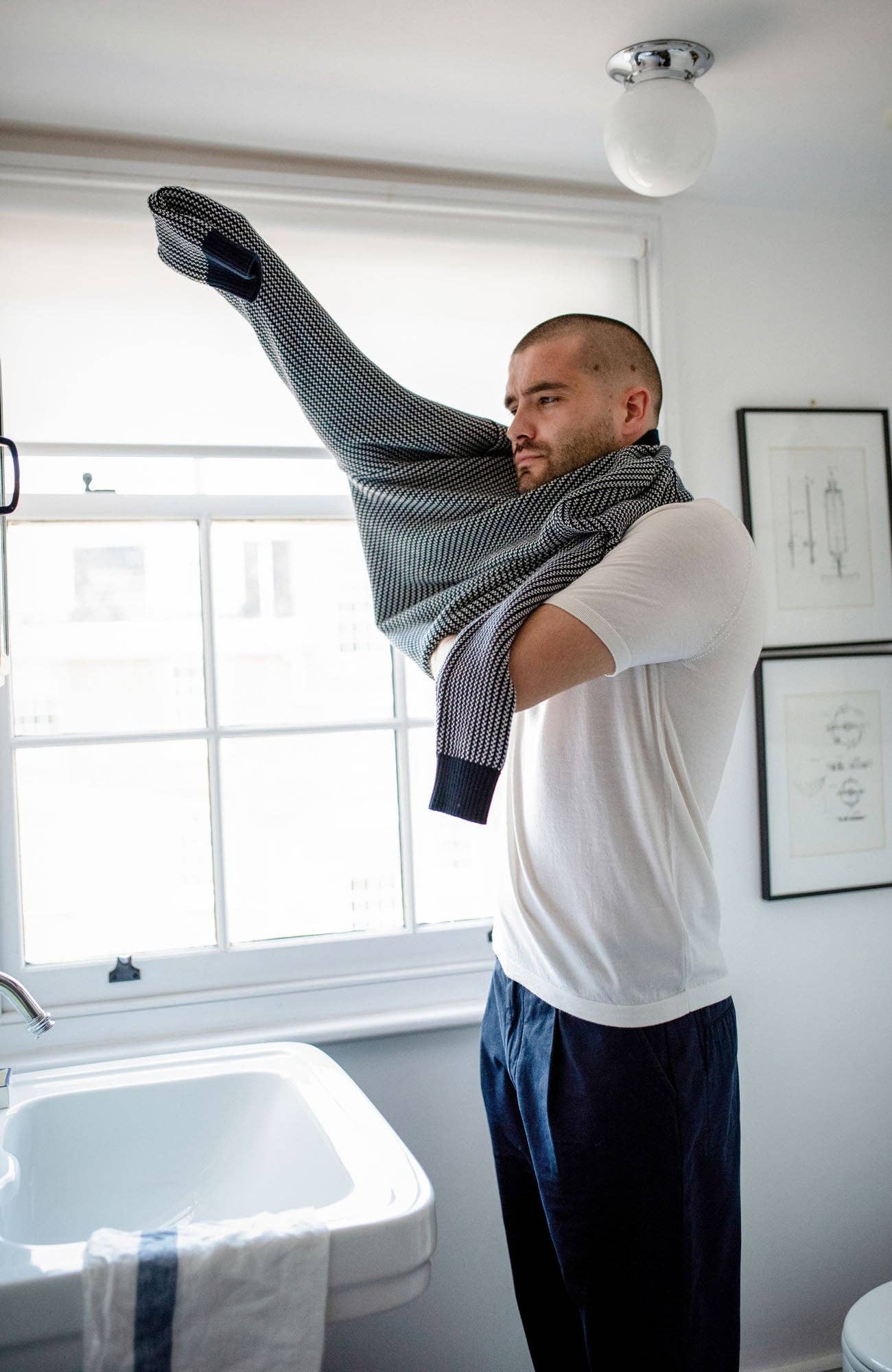 Paul James Knitwear - Vente Pull en maille – homme - Pull homme 100 % coton à point torsadé style pêcheur10