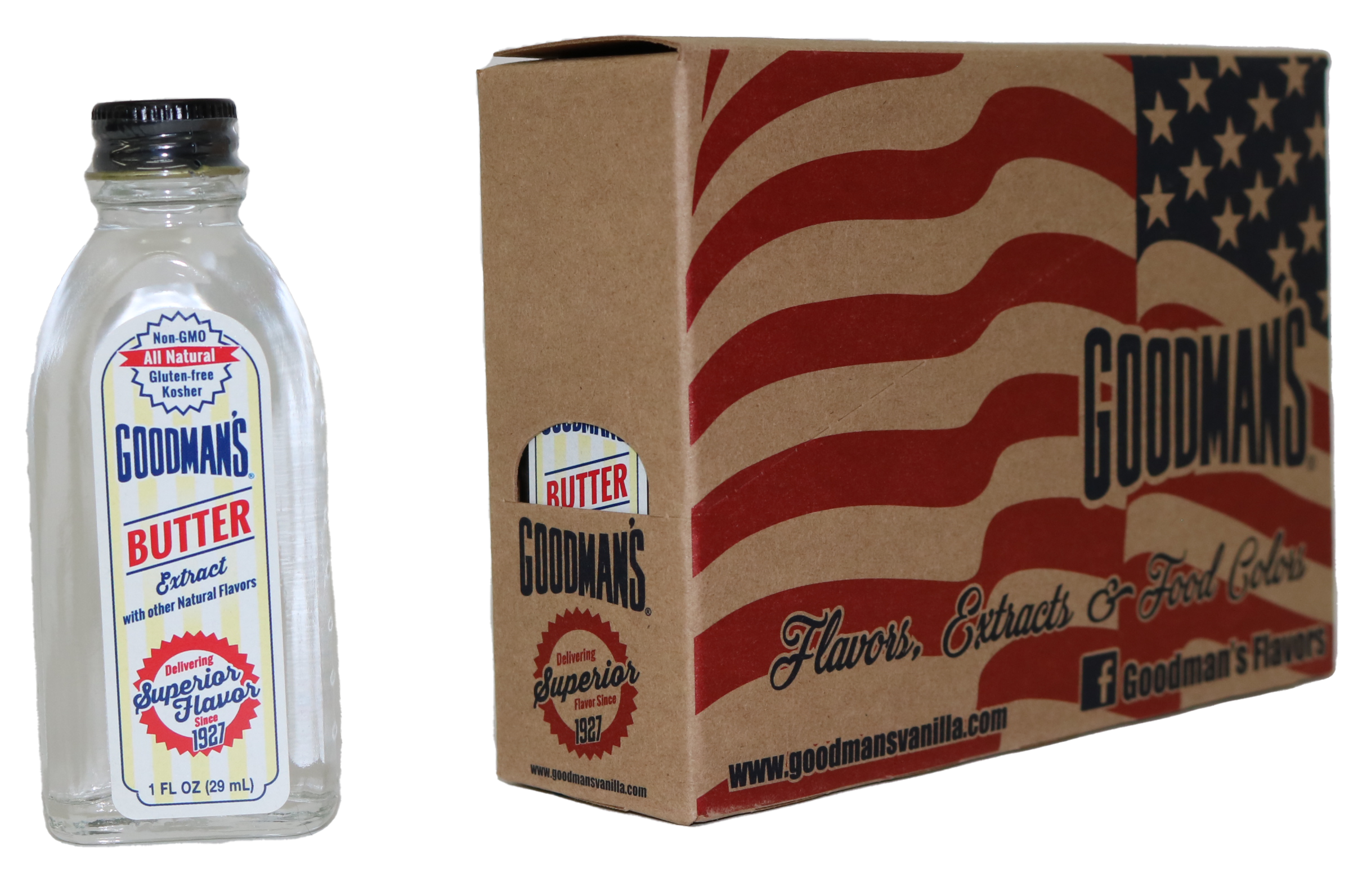 Goodman's - Wholesale Vanilla/Fruit Extract - Goodman's Butter Extract Natural 1oz2