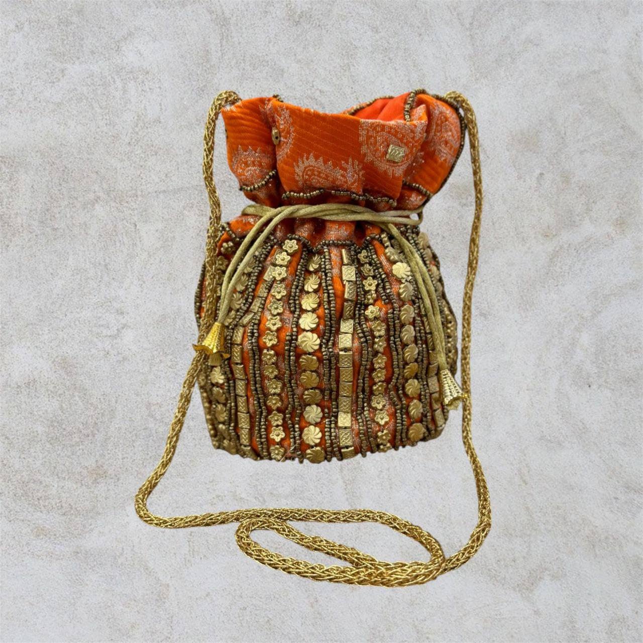 Hecho a mano - Vendita all'ingrosso Accessorio per borsetta - Donna - Borsa a secchiello dorata3