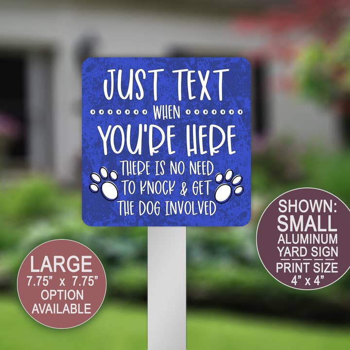 Texto Quando Estar Aqui Não Bata o Sinal do Cão por atacado de Swanky Bazaar