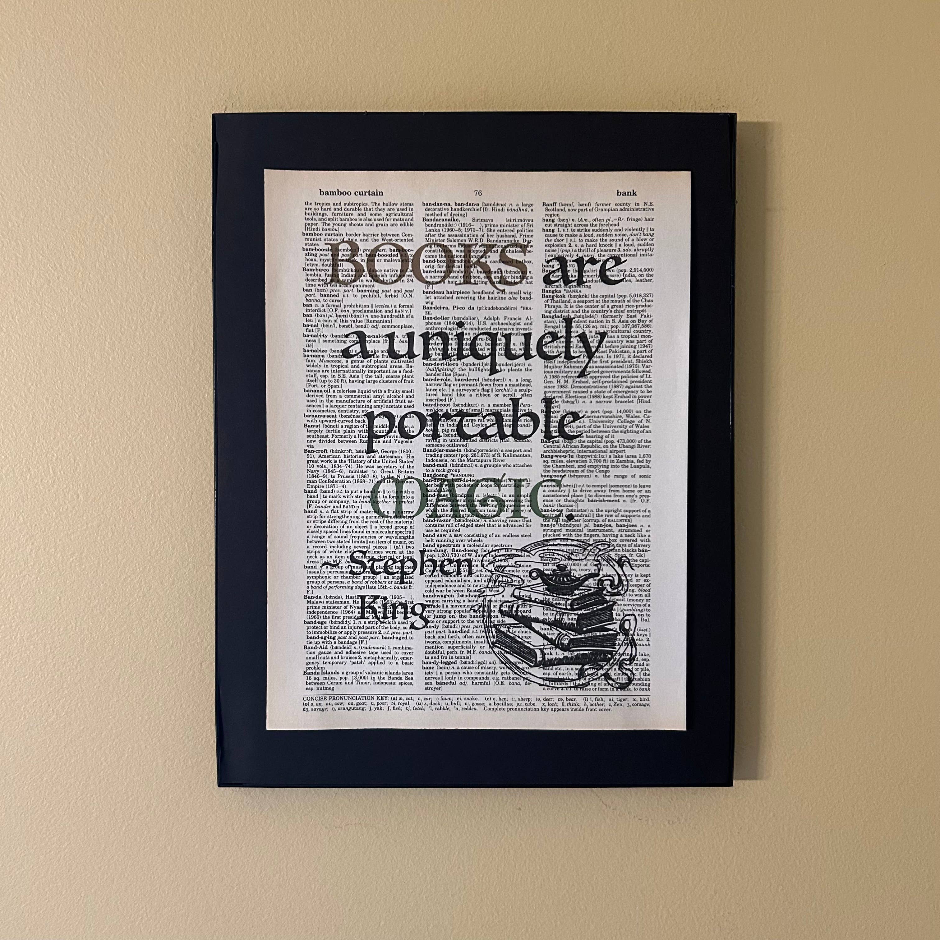 Bookish Birds - Wholesale Art Print - Books are a uniquely| Dictionary Print | Vintage Book Art1