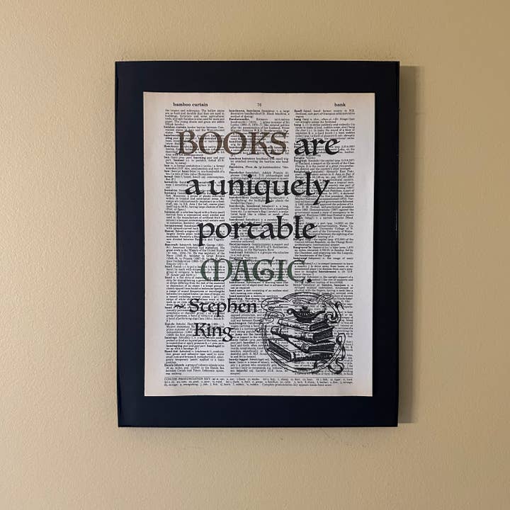 Bookish Birds - Wholesale Art Print - Books are a uniquely| Dictionary Print | Vintage Book Art1