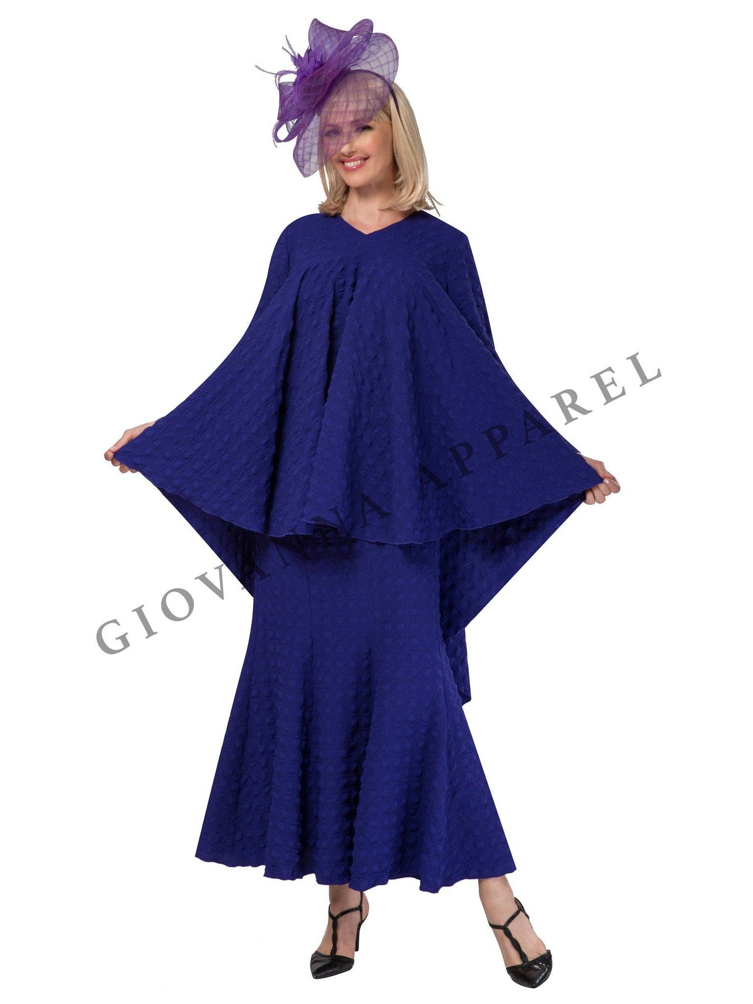 Giovanna - Vendita all'ingrosso Completo top e gonna - Donna - Set top e gonna svasati popcorn 2 pezzi3