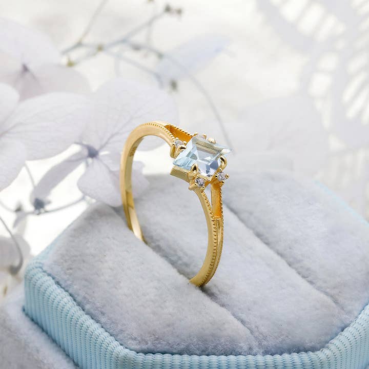 925 Sterling Silver Diamond Topaz Ring for wholesale by Gioiellin - S925 Silver Jewelry