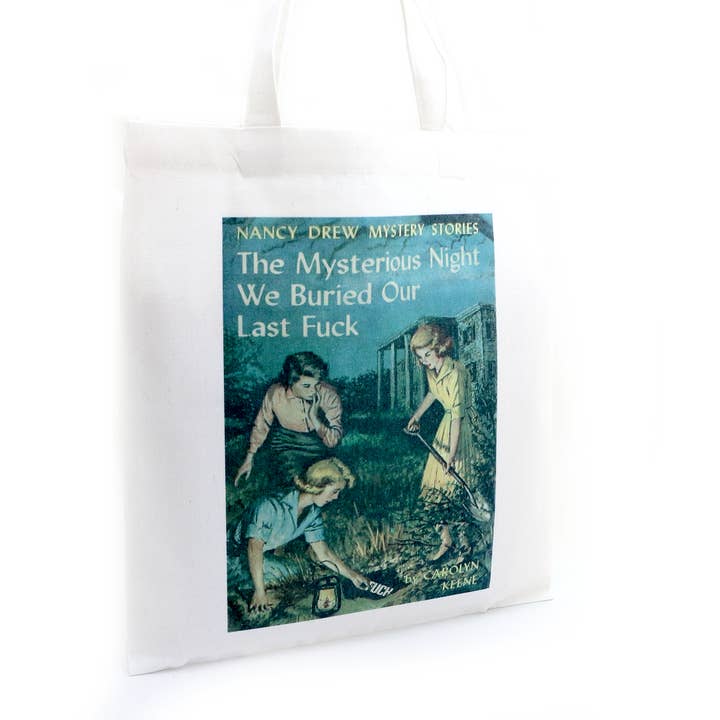 Lenny Mud - Wholesale Tote Bag - Women's - Nancy Drew Tote Bag , book parody, mature language