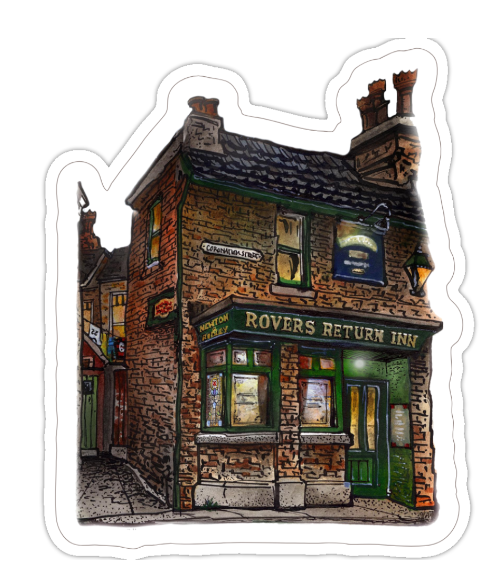 Totally Toronto Art/Sassy City Studio – wholesale Retailer display – Paper & novelty – Corrie Magnet & Sticker Collection | Coronation Street Gifts4