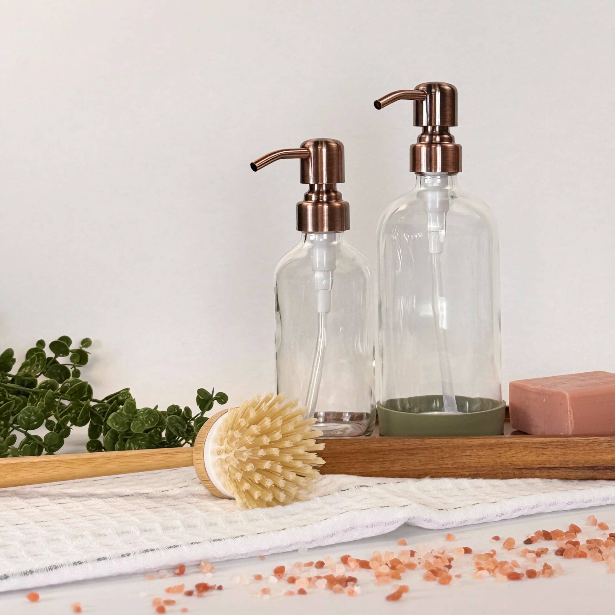 Blush Apothecary - Vendita all'ingrosso Dispenser per sapone - Bottiglia Dispenser in Vetro Trasparente