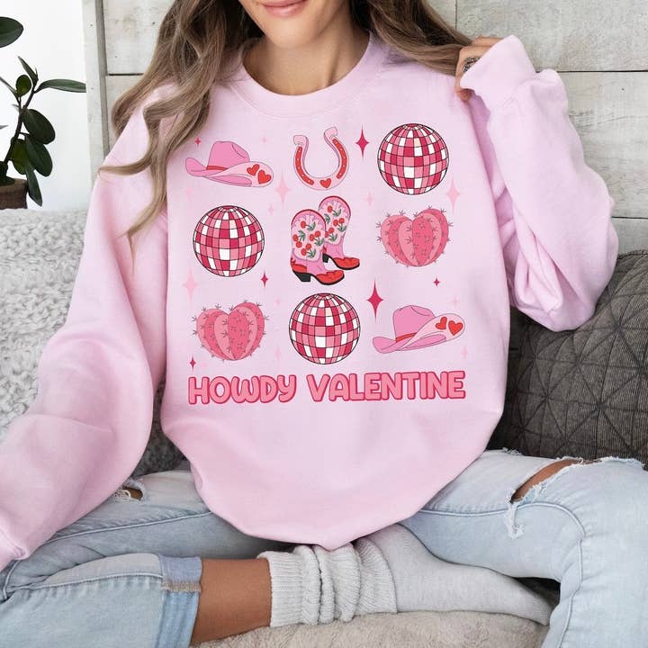 Howdy Valentinsdag skjorter for engroshandel hos Southern Designs & Home Decor