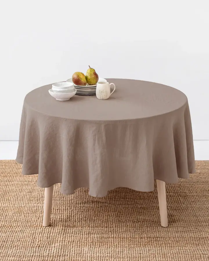 MagicLinen (We handle U.S. import procedures for you) – wholesale Tablecloth – Round linen tablecloth13