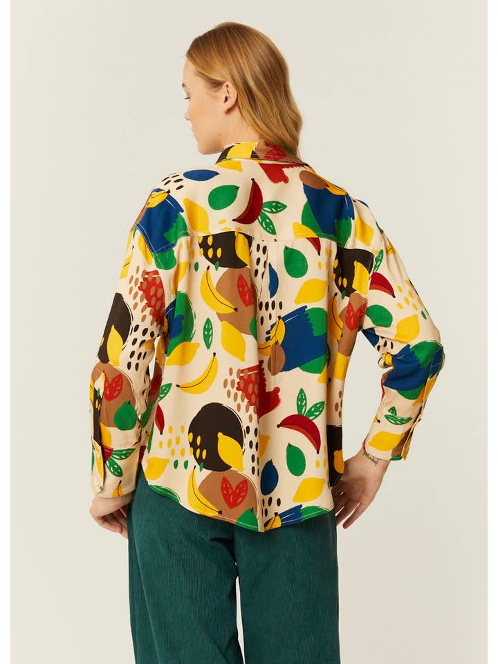 Pepaloves - Wholesale Button Down Shirt - Women's - CAMISA OVERSIZE FRUITY FALL8