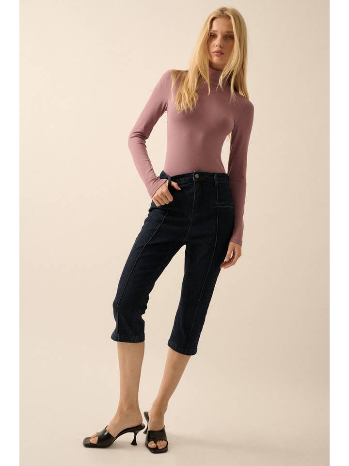 Promesa USA - Wholesale Bodysuit - Women's - Solid Knit Mockneck Long-Sleeve Bodysuit3