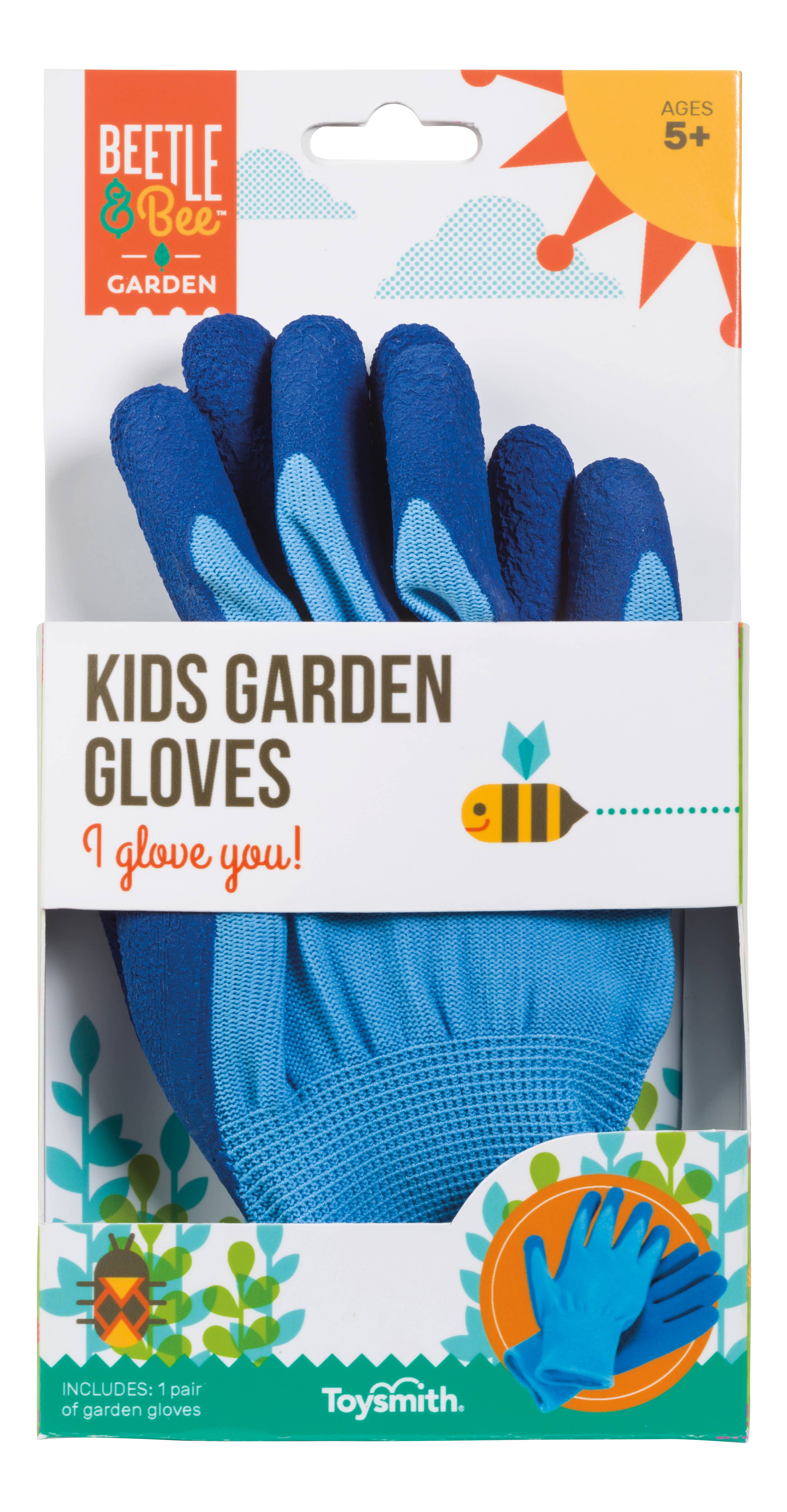 Toysmith - Wholesale Garden Gloves - Beetle & Bee Kids Garden Gloves1