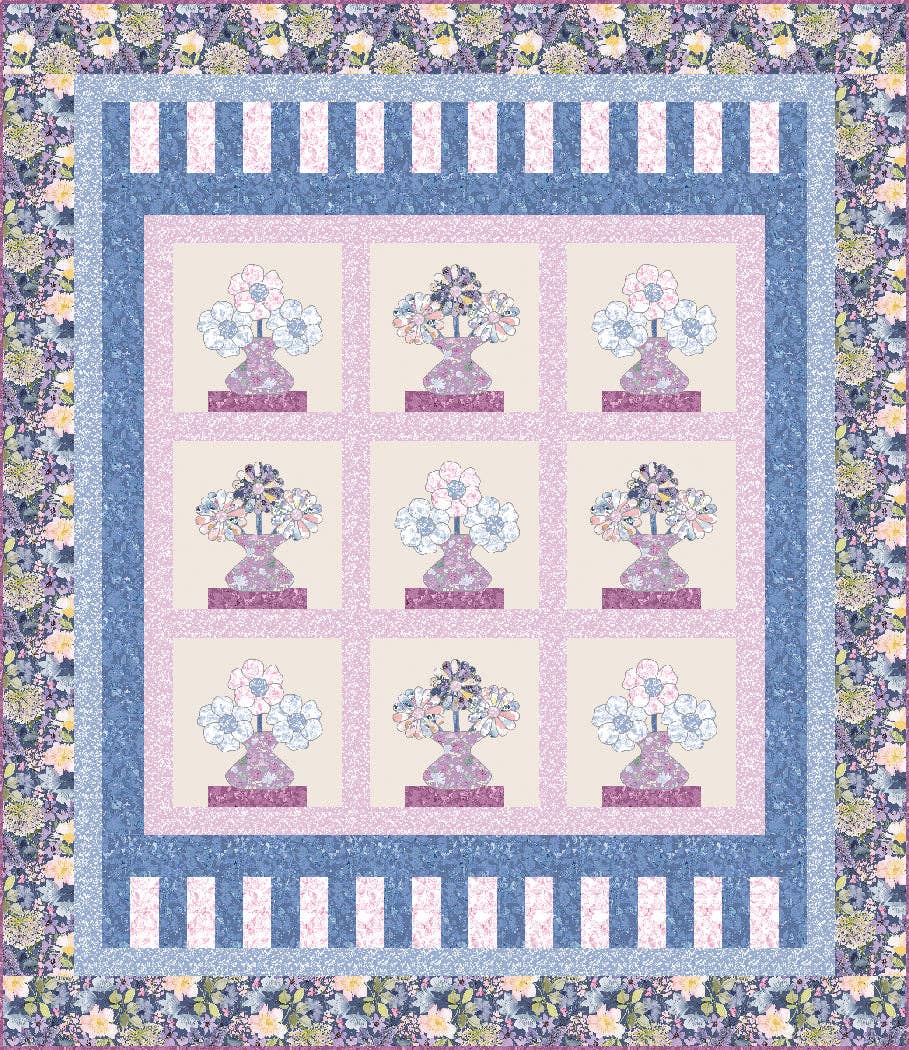 The Whimsical Workshop - Wholesale Knutselnaai-set - Bloemenwinkel Quiltpatroon0