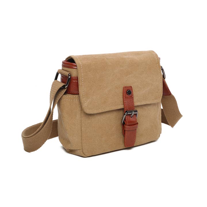 INES DELAURE - Wholesale Crossbody bag – Women's - Bi-material shoulder bag