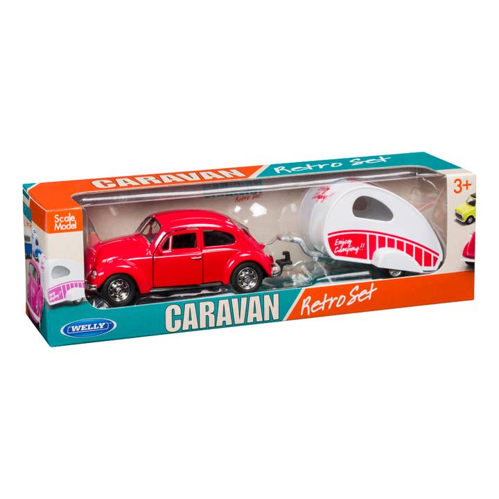 Toysmith - Wholesale Toy Car/Truck - Kids - Toysmith Caravan Weekend Assorted Retro Toy Set-Toy Car