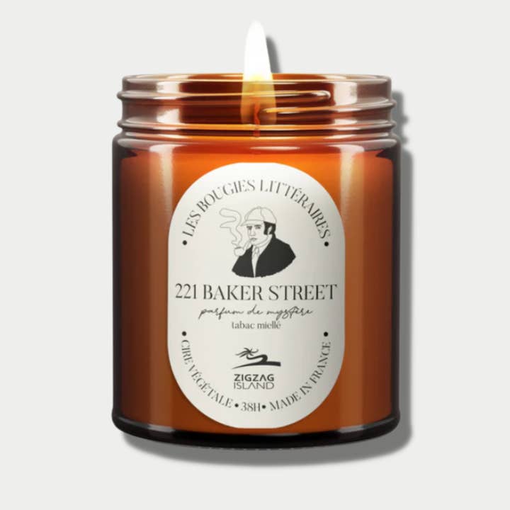 Zigzag Island - Wholesale Pot/gevulde kaars - Plantaardige kaars "221 Baker Street" in apothekerspot