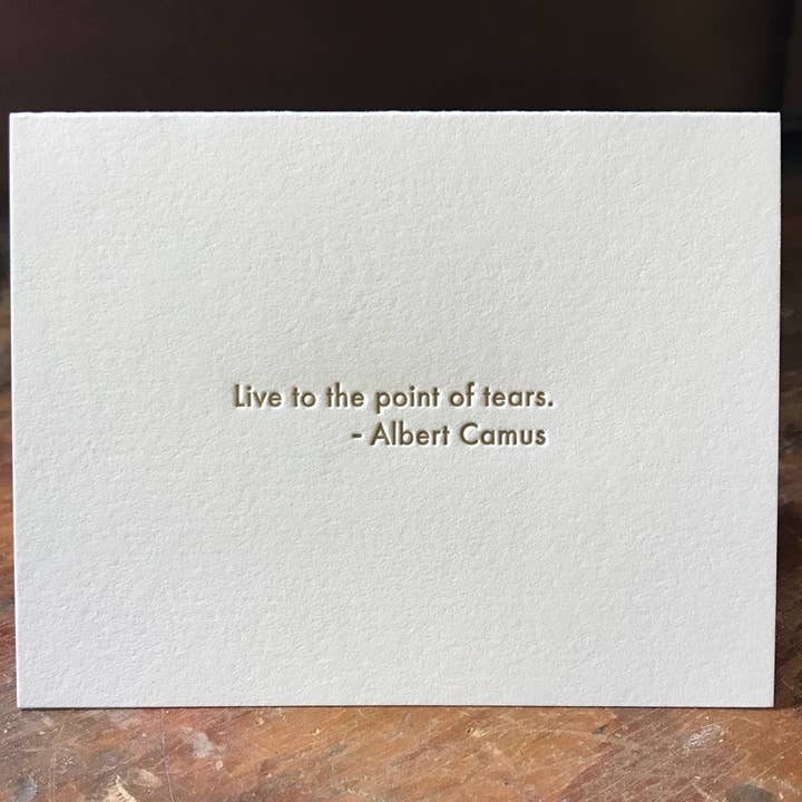 Camus - Tarjetas de felicitación con sobre de lágrimas para venta al por mayor de Willowcrest Press
