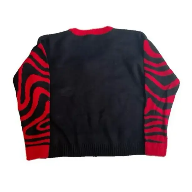 Sort ABW37-A Kvinders Festlige Kitty Grimme Juletrøje for engroshandel på Faire4