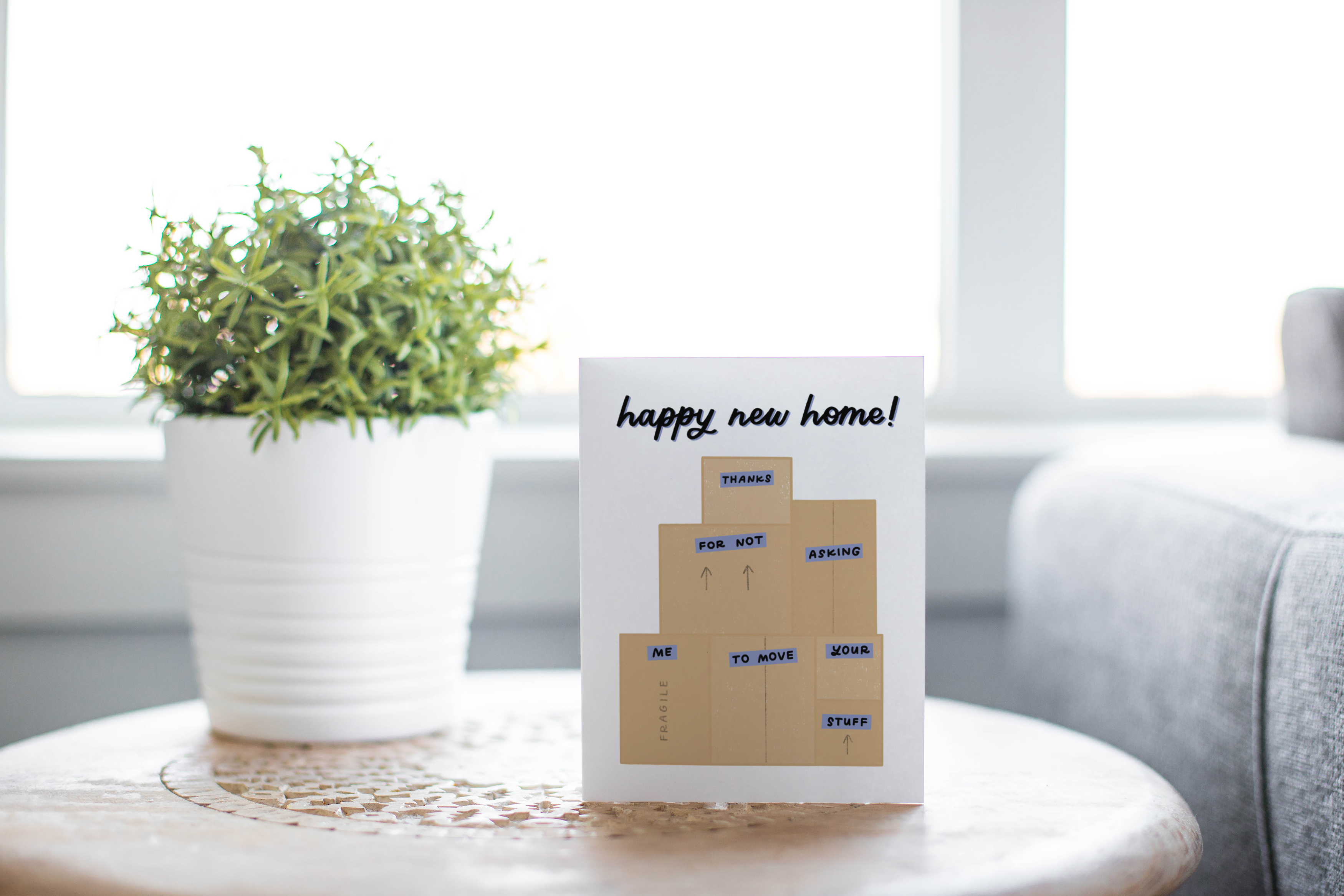 Just Follow Your Art - Wholesale Housewarming Card - Funny Housewarming Card | Happy New Home Moving Boxes Cards3