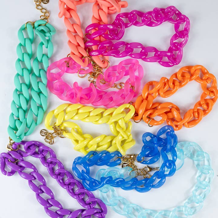 Hoo Hoops - Wholesale Link & Chain Necklace - Acrylic Chain Necklace