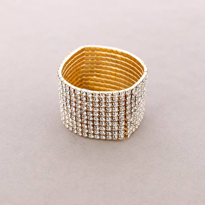 Elastic Bracelet 10 Strands Crystals for wholesale by Sonata