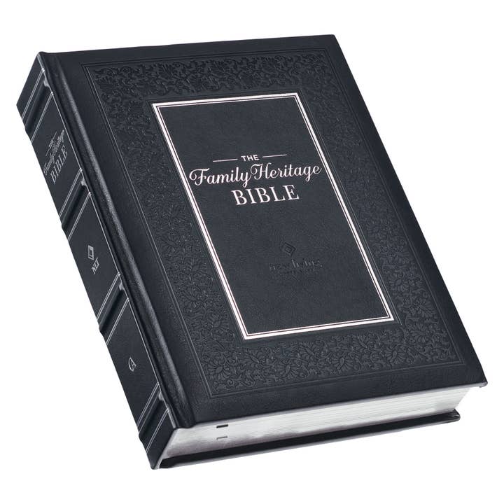 Christian Art Gifts - Wholesale Book - Adult - NLT, The Family Heritage Bible Hardcover, Black