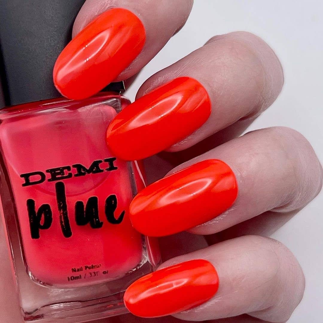 DEMIblue Clean and Vegan Nail Polish - Wholesale Nail Polish - Summer Dress Season – Red Orange Vegan Nail Polish0