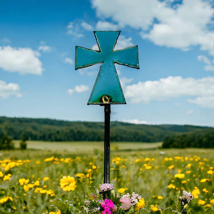 Cross Plant Stake lawn garden stake houseplant succulent for wholesale by Iron Jewel