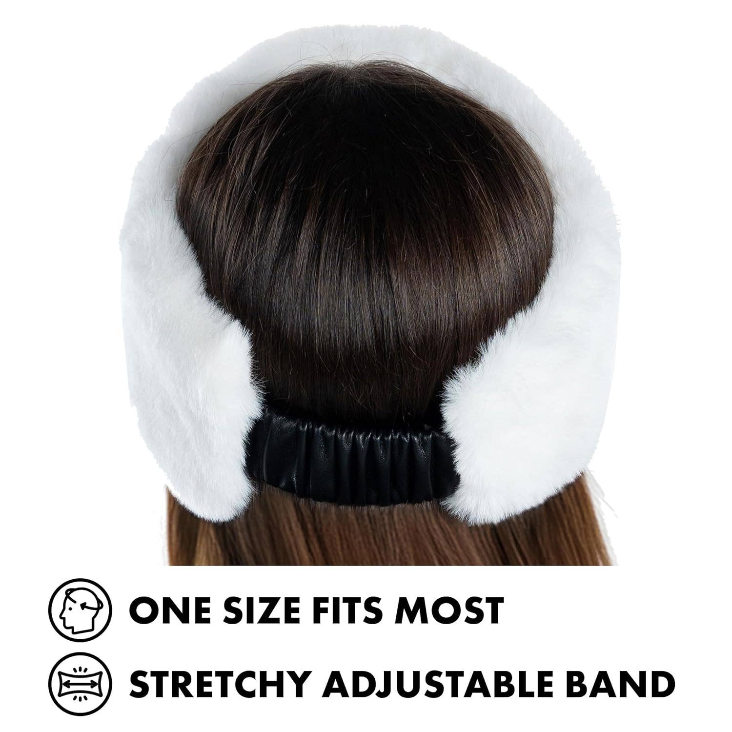 Funky Junque - Wholesale Fashion Headband - Women's - Faux Fur Lined Winter Headband - Ivory1