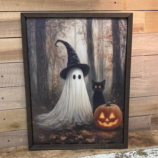 HMK147 Ghost in Woods Box Frame for wholesale by JanMichaels Art & Home