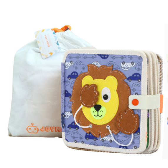 Joymaxx – wholesale Baby- och småbarnsbok (0–2) – Montessori Aktivitetsbok Lejon0