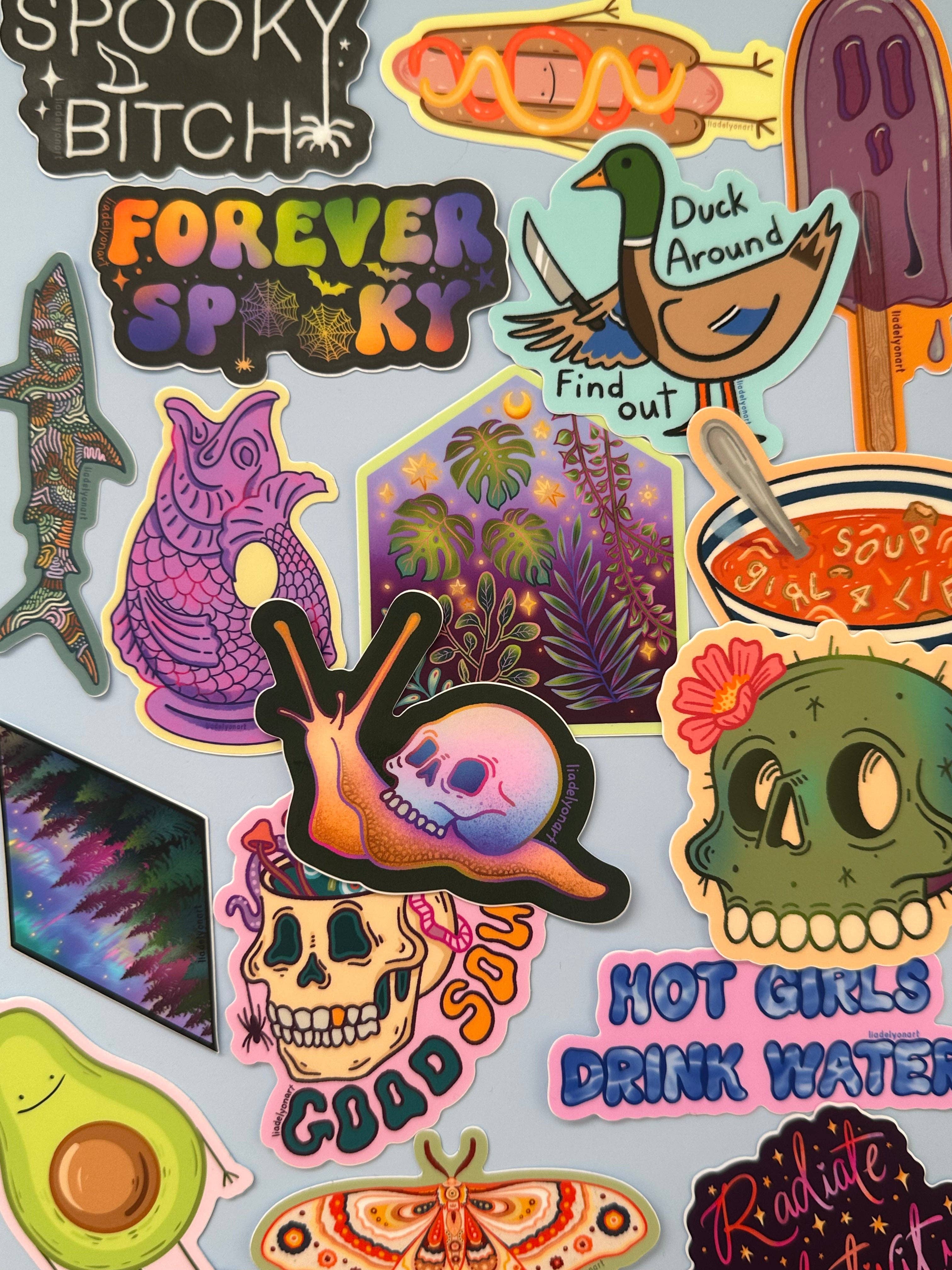 liadelyonart - Wholesale Sticker - Gluggle Jug Vinyl Sticker, 3x2in3