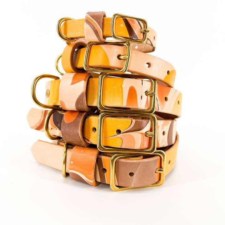 Glad & Young Studio - Wholesale Pet Collar - Cat/Dog - Hand Marbled Pet Collar6