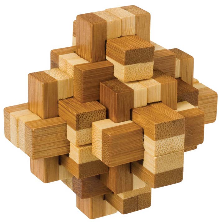Toysmith - Wholesale Puzzle - Kids - Bamboozlers, 3D Bamboo Puzzles, 3", Assorted2