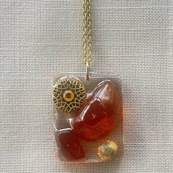 Baltic Amber Filigree Bead for wholesale by Retro Ruby Jewels