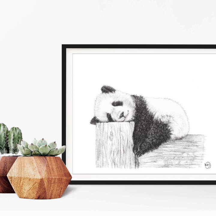 LE NID atelier - Wholesale Art Print - Cute sleeping Panda Print