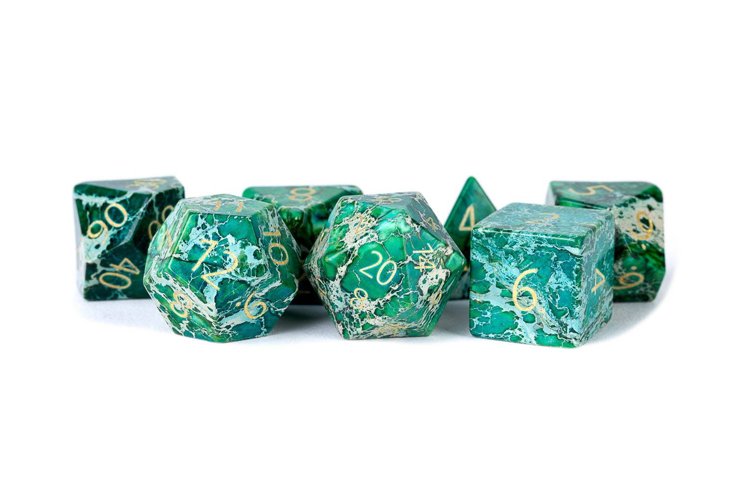 FanRoll by Metallic Dice Games - Wholesale Dice - PREMIUM Engraved Gemstone Dice (18 Options)14