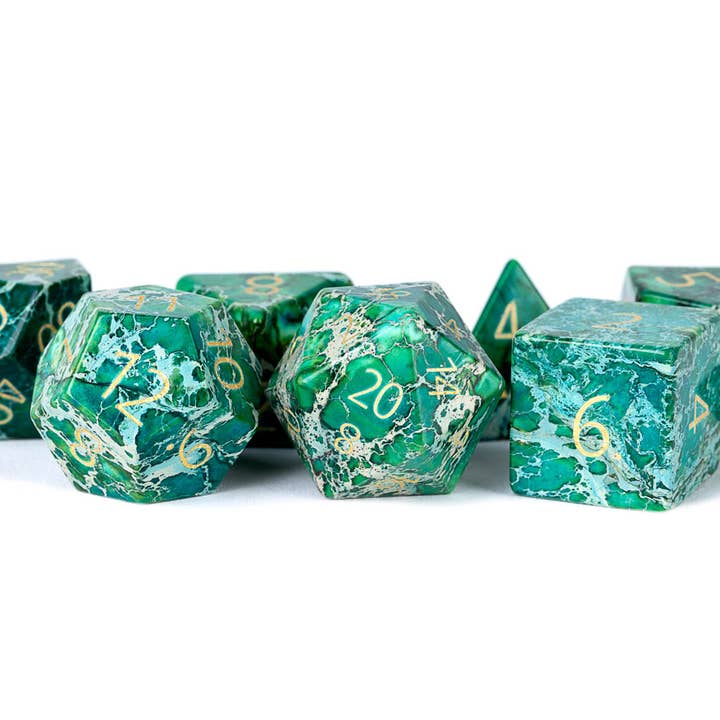 FanRoll by Metallic Dice Games - Wholesale Dice - PREMIUM Engraved Gemstone Dice (18 Options)14