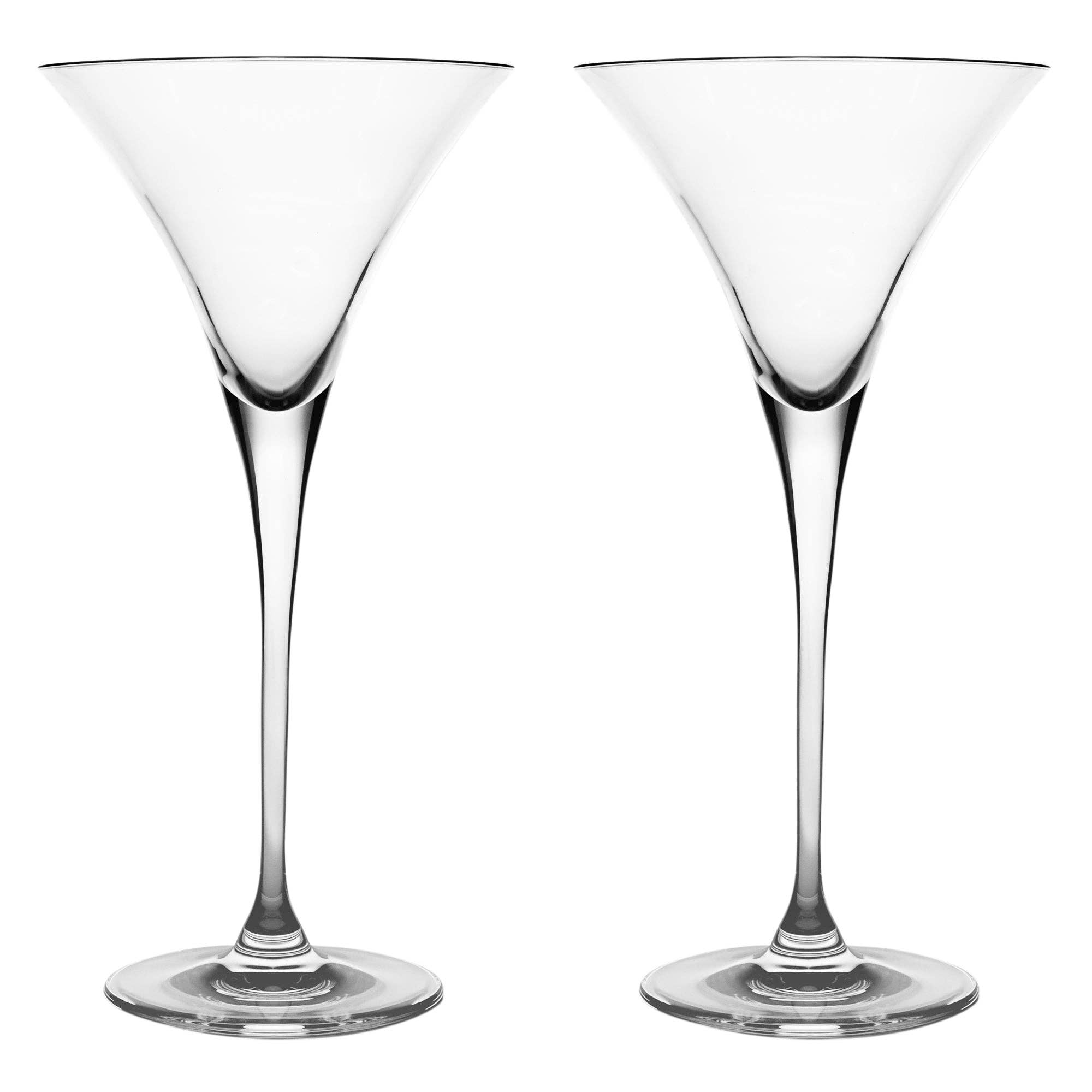 Barski - Wholesale Cocktail/Liquor Glass - Luminous Tall Martini, 9 oz. Set of 41