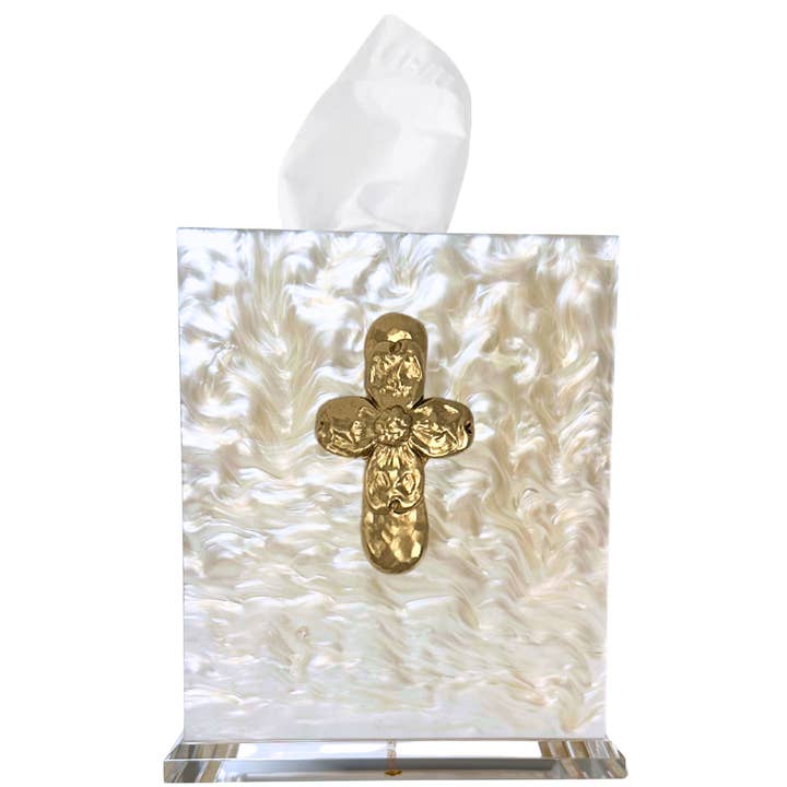 Cross Tissue Box for wholesale by Southern Tribute