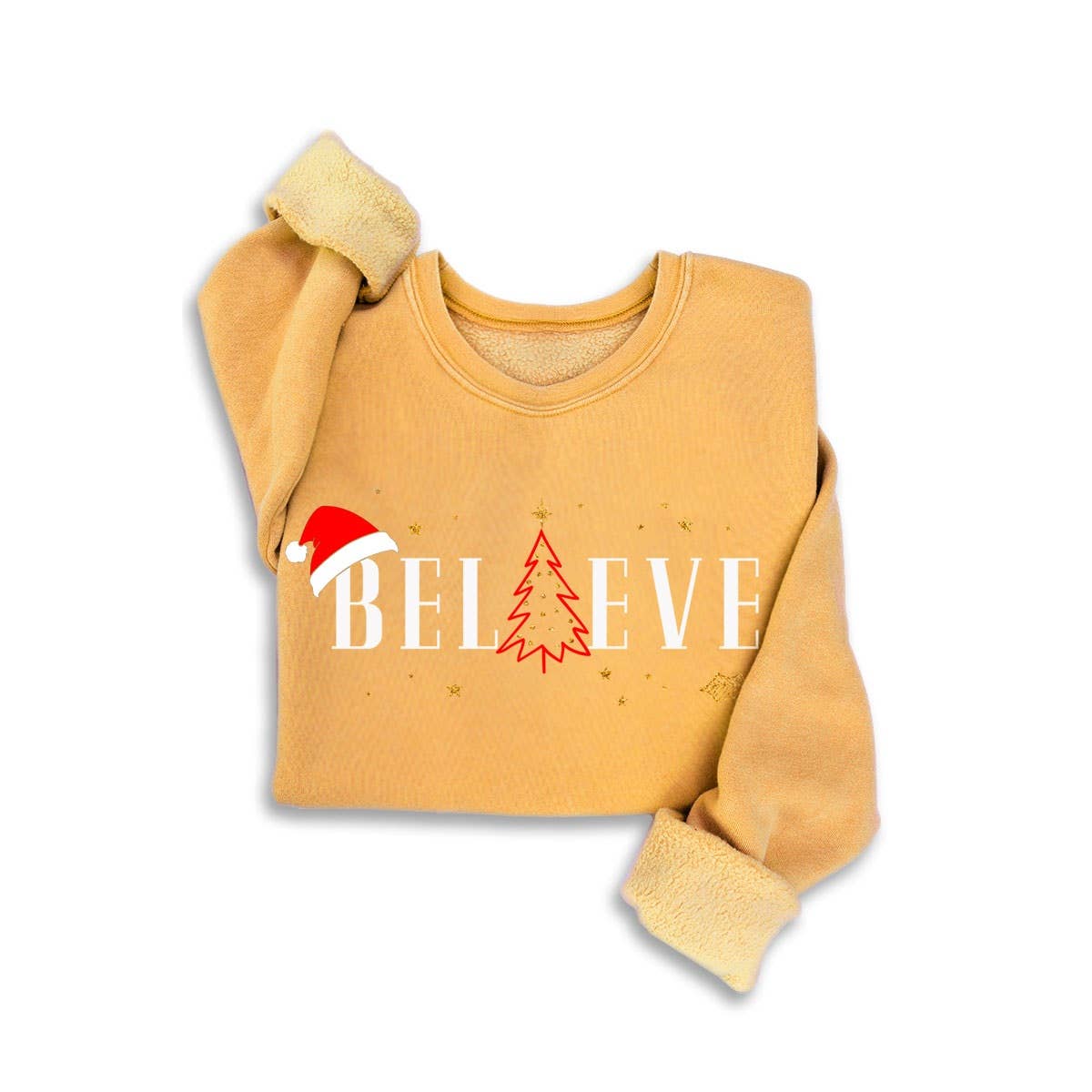 HRTandLUV - Vente Sweat-shirt à imprimés – femme - SWEAT-SHIRTS MINÉRAUX À PAILLETTES HOLIDAY BELIEVE4