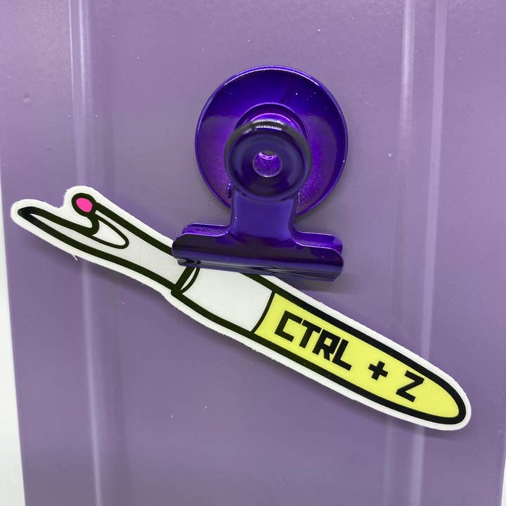 Zipped & Printed - Wholesale Sticker - Undo Seam Ripper Sewing or Quilting Sticker (CTRL + Z)1