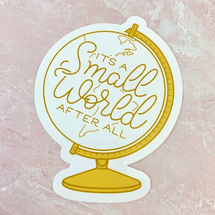 Sticker globe petit monde pour la vente par Charmed & Cozy