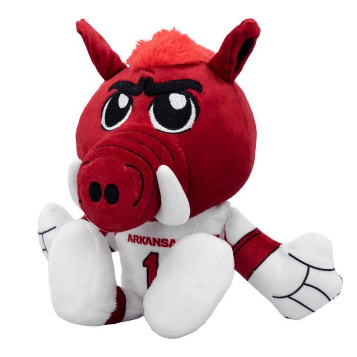 Uncanny Brands - Wholesale Stuffed/Plush Toy - Kids & Baby - Bleacher Creatures Arkansas Razorbacks Big Red 8" Mascot Kuricha Sitting Plush4
