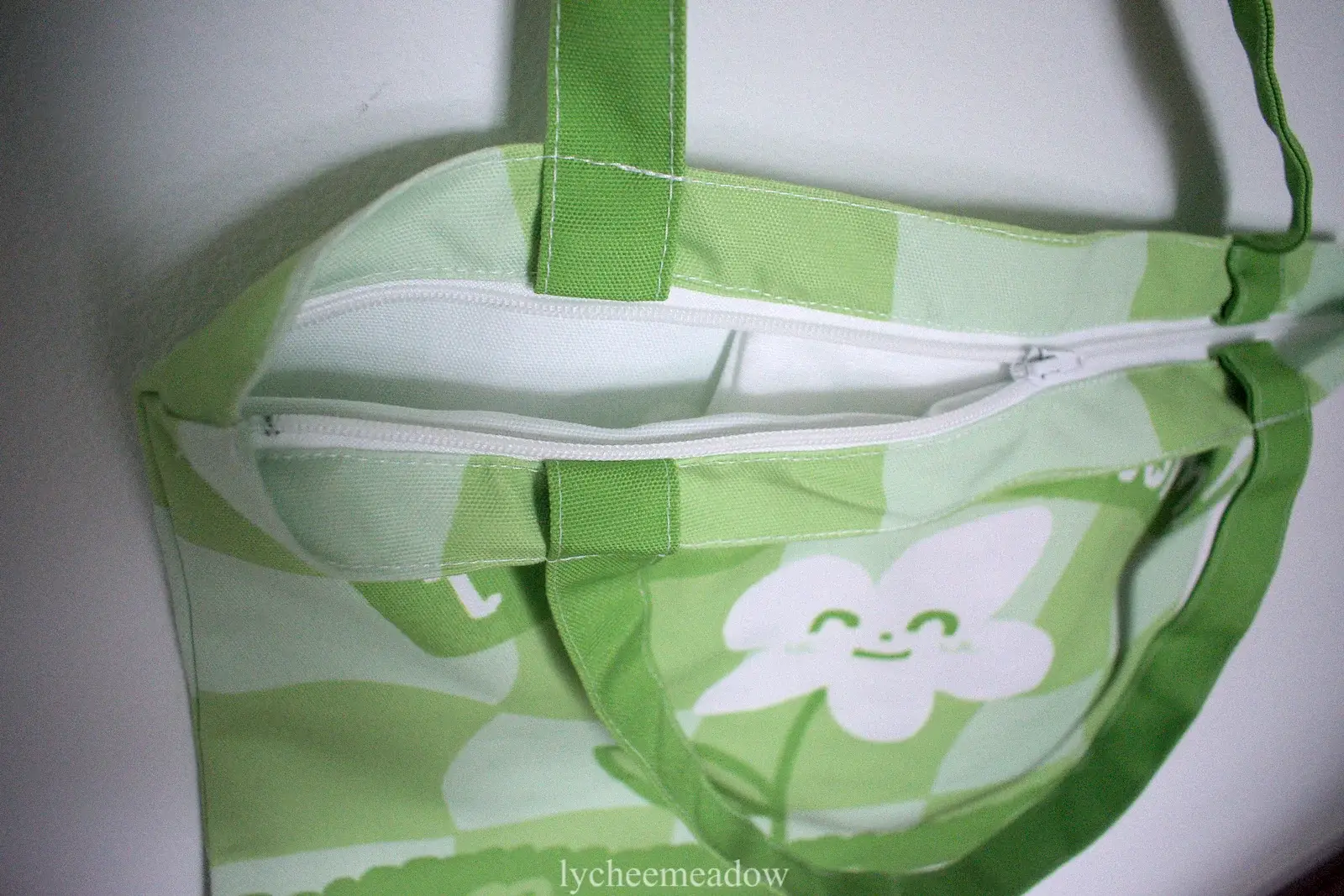 Lycheemeadow - Wholesale Tote Bag - Women's - I Am In Bloom Cloth Totebag w/ Inner Zipper Pouch5