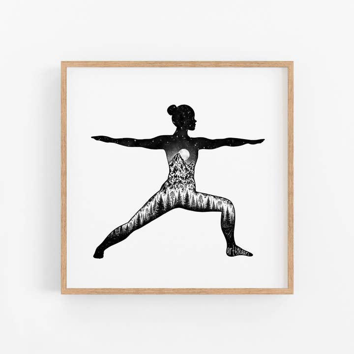 Yoga Pose I Art Print for wholesale by Kaari & Co.