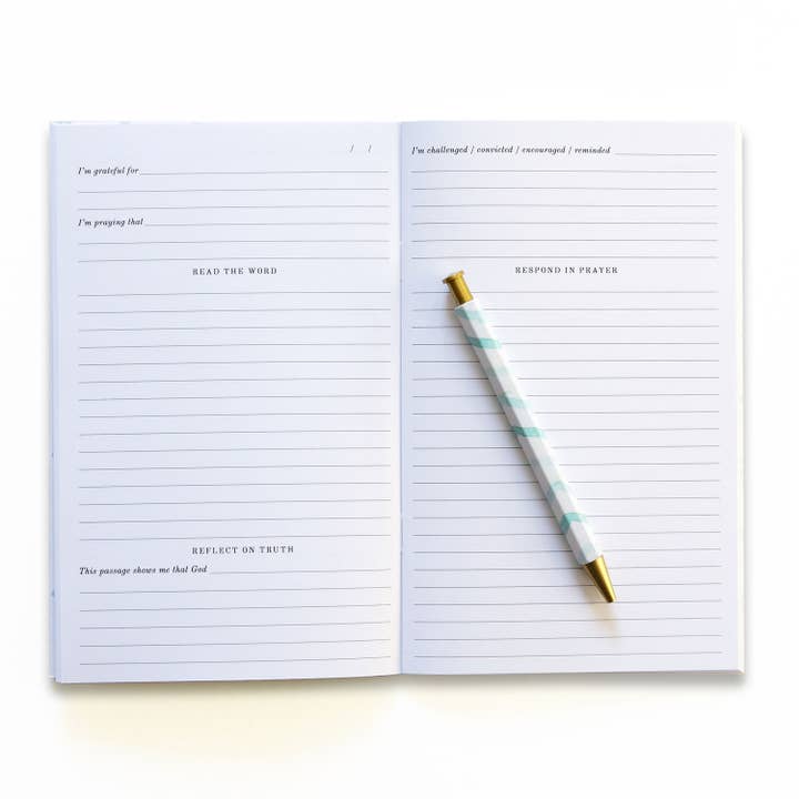 Muscadine Press - Wholesale Journal/Diary - Bible Study Journal (Mini), Calico Blues2