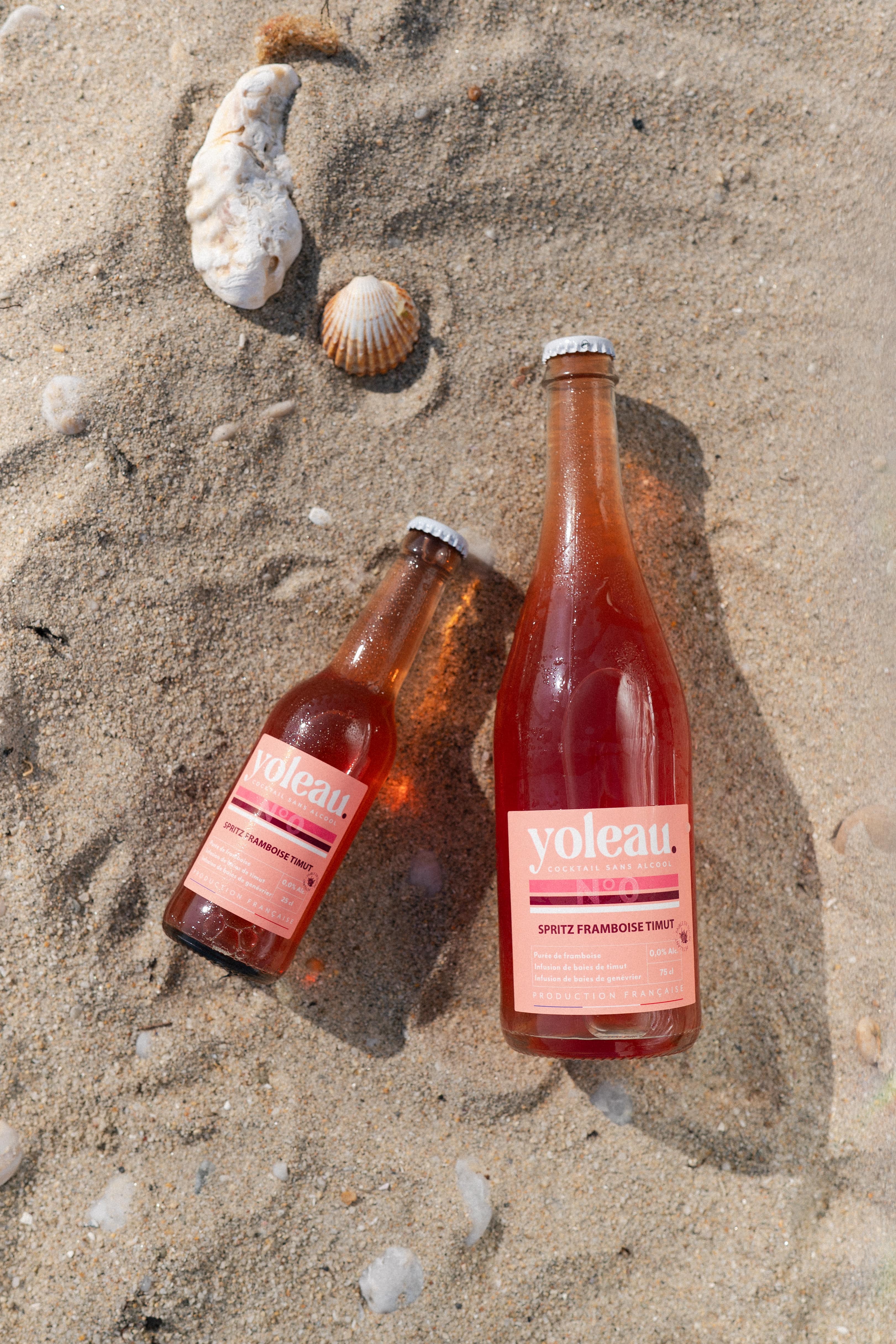 Yoleau - Wholesale Non-Alcoholic Aperitif/Mocktail - Non-alcoholic Spritz 0.0% - Raspberry Timut 75cl3