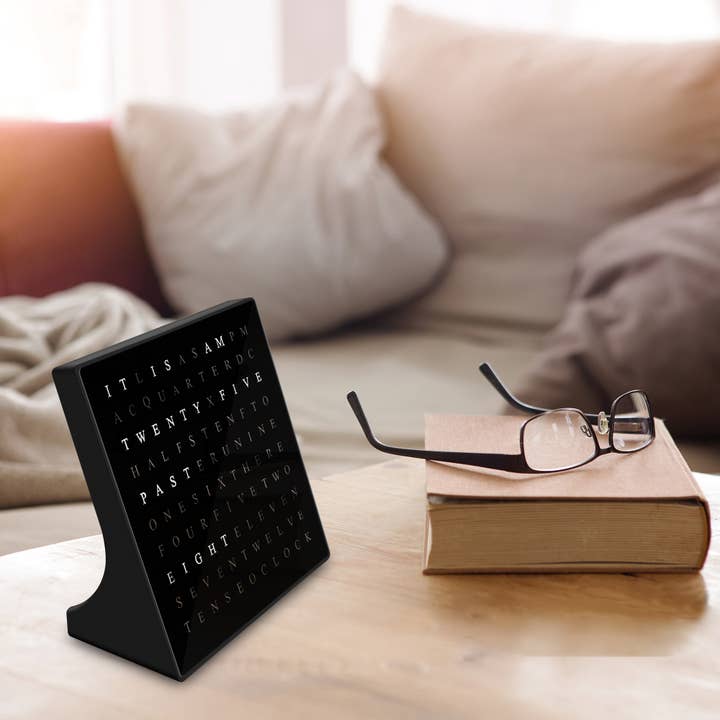 EP Design Lab - Wholesale Desk Clock - Digital Alphabet Tabletop Clock, Alphabet Desk Clock